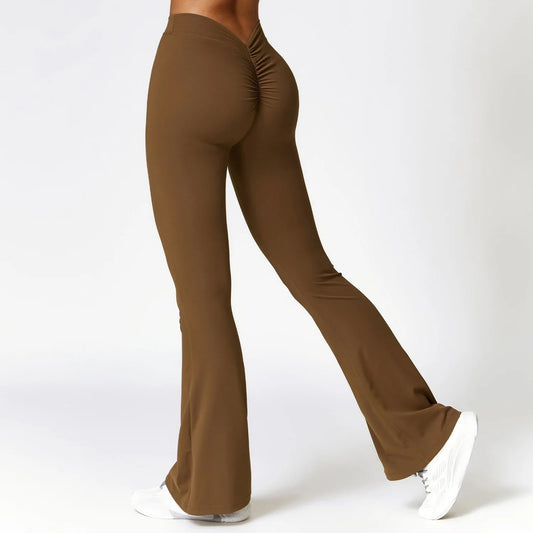 Women Flare Pants Sport Seamless Leggings