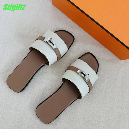 Elegant Dress Shoes with Metal Decoration,