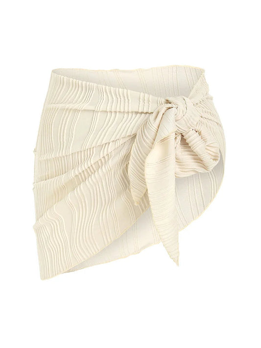 Women's Short Sarongs Beach Wrap Sheer Bikini